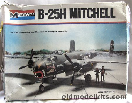 Monogram 1/48 B-25H Mitchell - With Diorama Sheet, 5500 plastic model kit